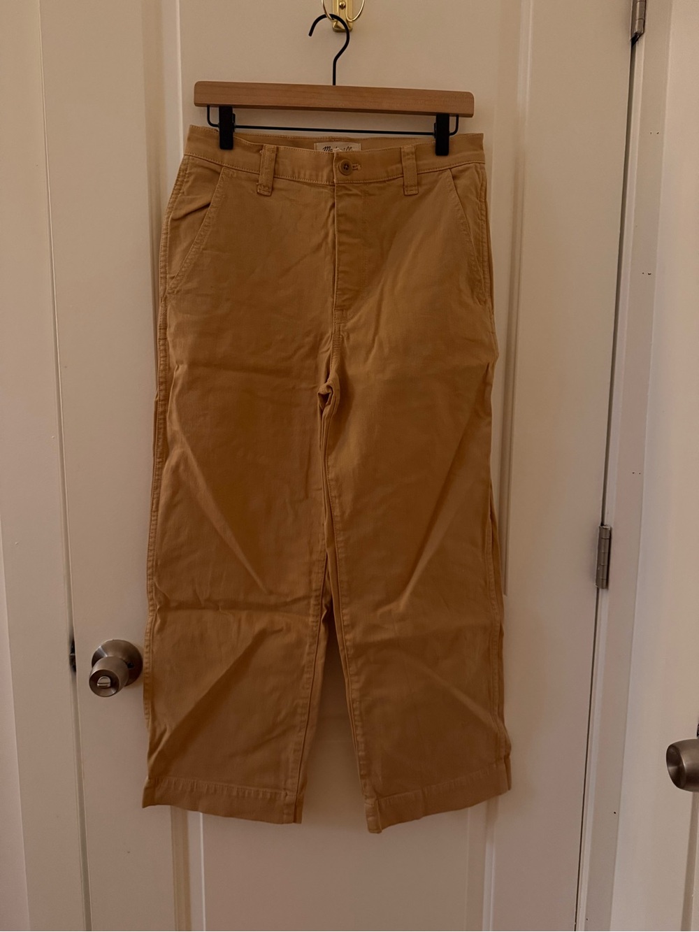 Madewell Emmett Wide-Leg Pants in Light Brown